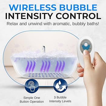 【新品・未使用】Smart Bath Mat Amazon.com: SereneLife Portable Spa Bubble Bath Massager